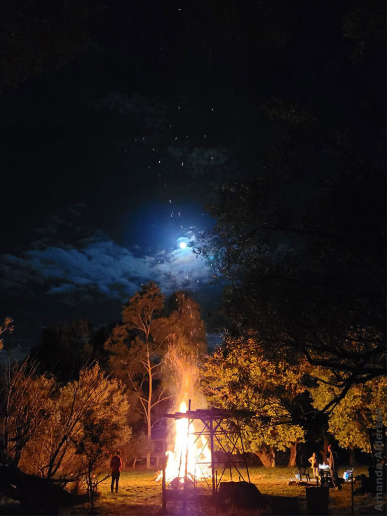 Amanda Alderson : bonfire at the homestead